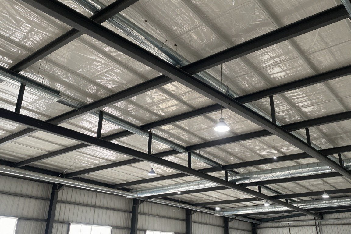 Exposed industrial elements in shed house