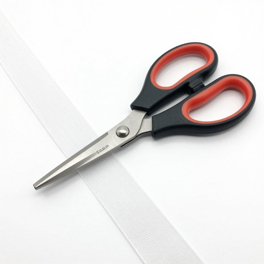 Fabric scissors for cutting deco mesh