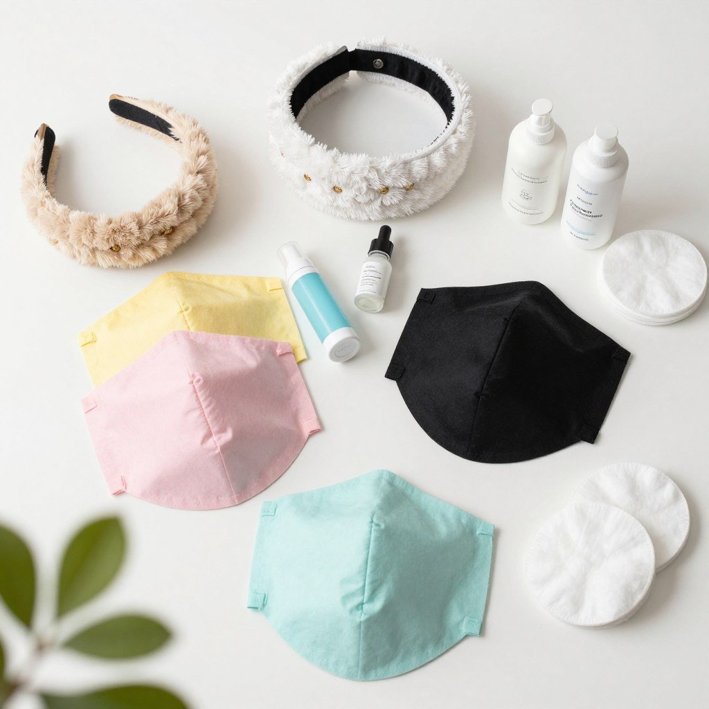 Face masks and skincare samples as baby shower prizes