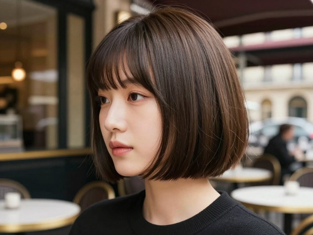 French bob haircut Fall 2026 with fringe