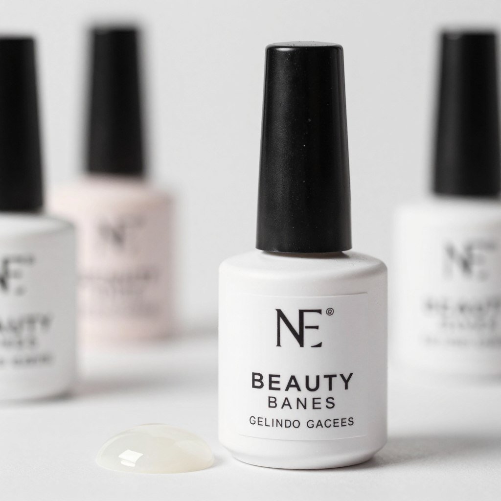 Gel base coat for chrome July nails application and preparation