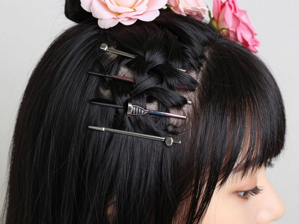 Gibson tuck detail showing tucking technique and romantic styling