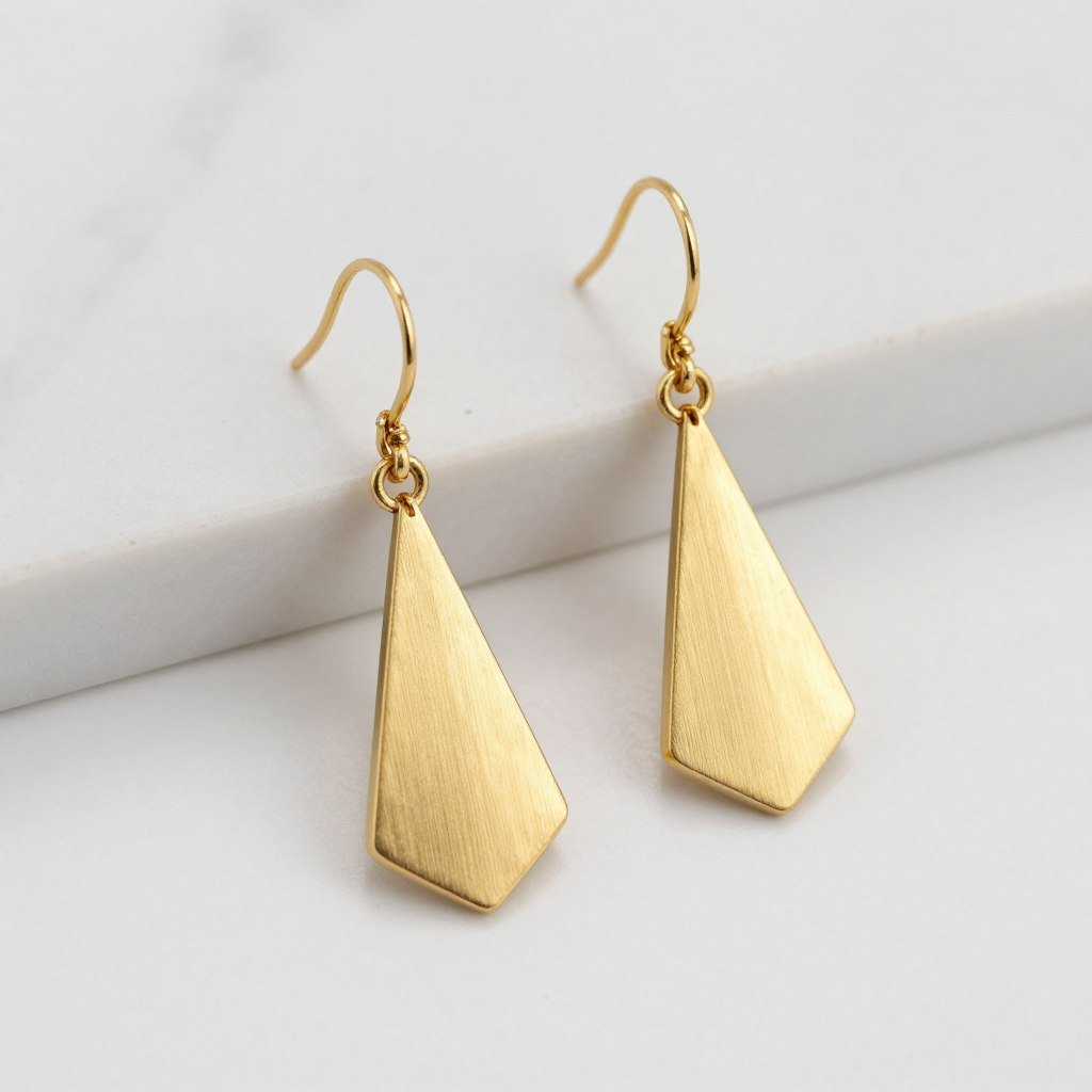 Gold statement earrings Italian jewelry style