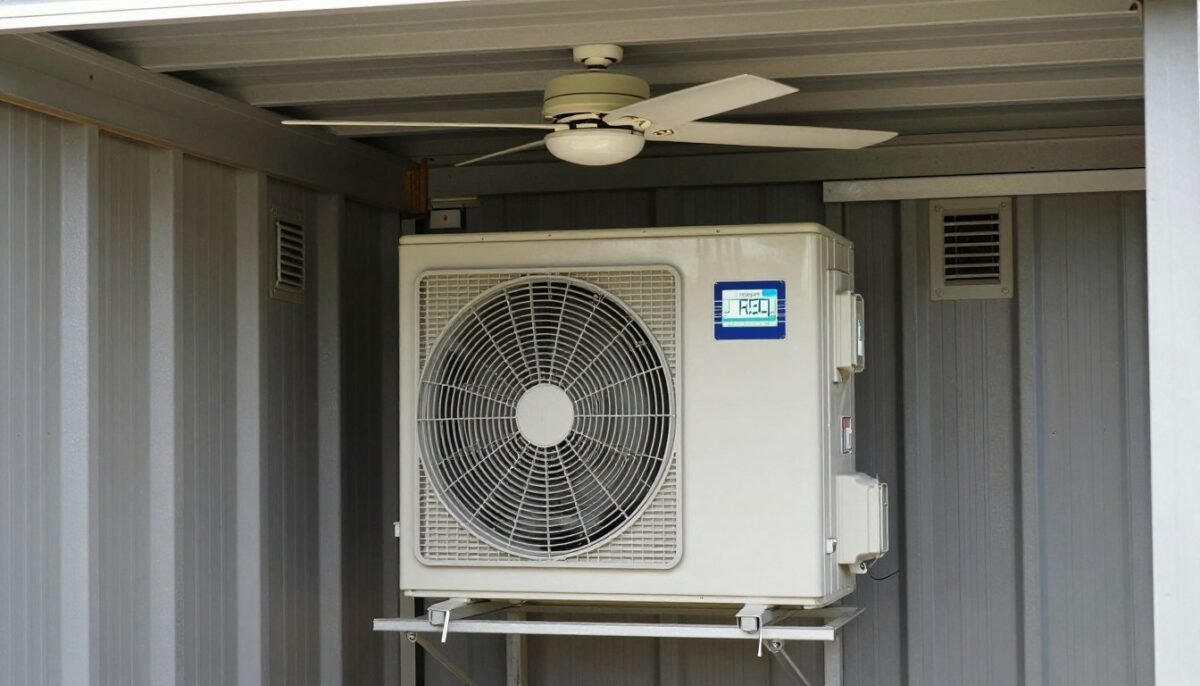 HVAC solutions in 16x40 shed house