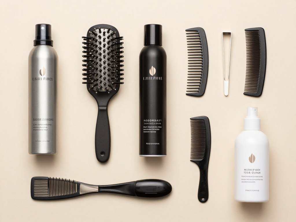 Hair preparation products and tools for elegant Black women's updos