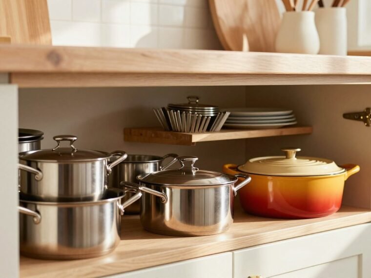 How to Organize Pots and Pans Under Cabinet