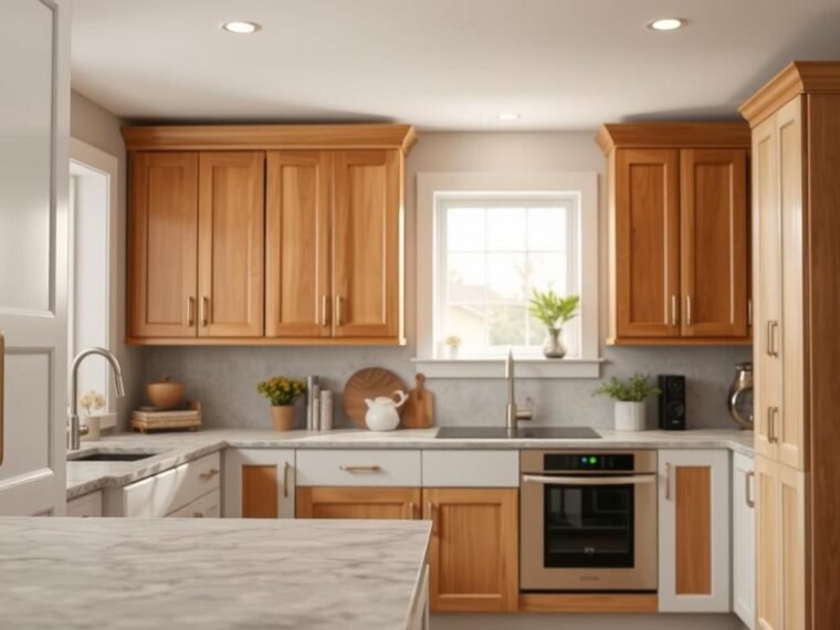 How to Redo Oak Cabinets