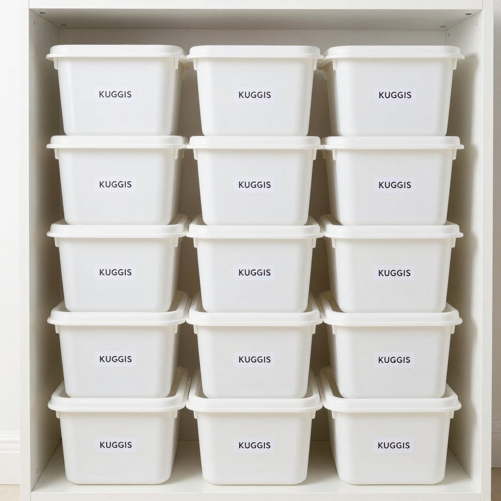 IKEA KUGGIS boxes for toy rotation storage