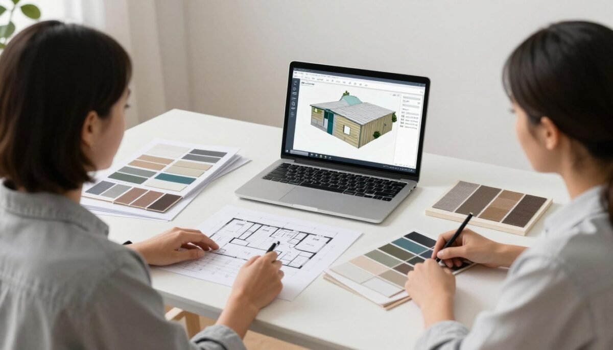 Interior design consultation for shed house