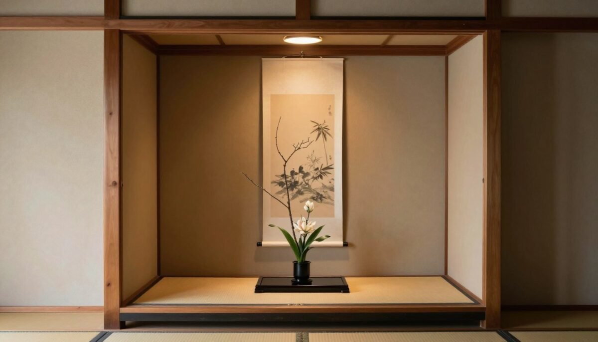 Japanese display alcove in shed house