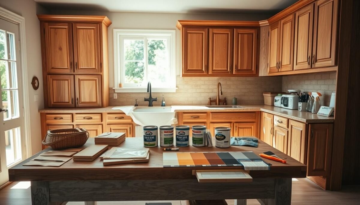 Kitchen cabinet prep