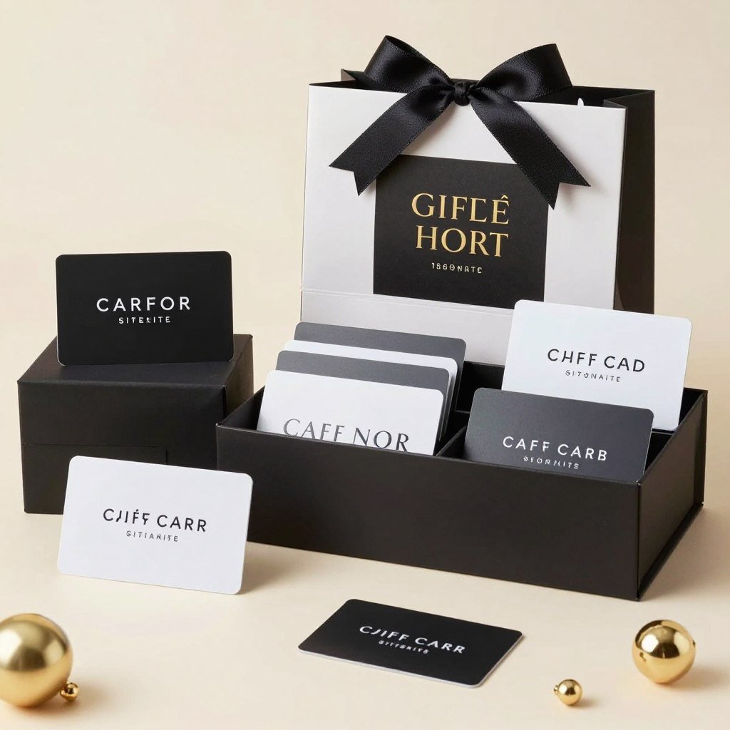 Large gift cards as premium baby shower prizes