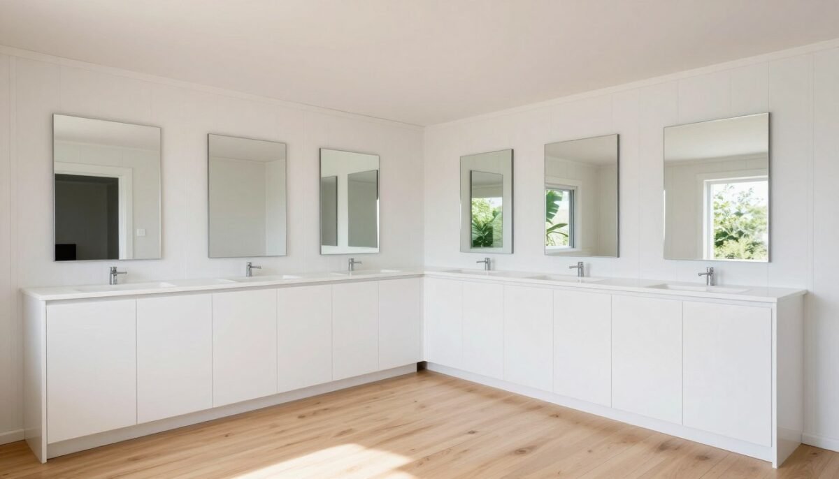 Light-reflecting surfaces in shed house