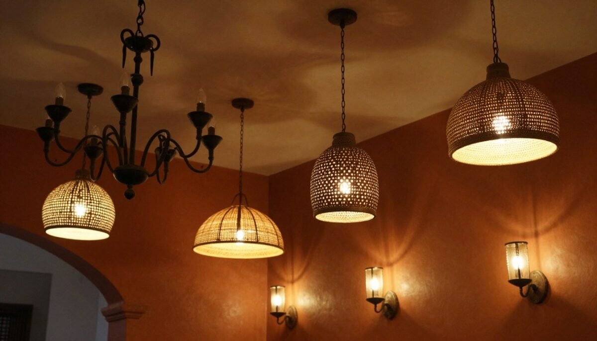 Mexican style pendant lights and chandeliers