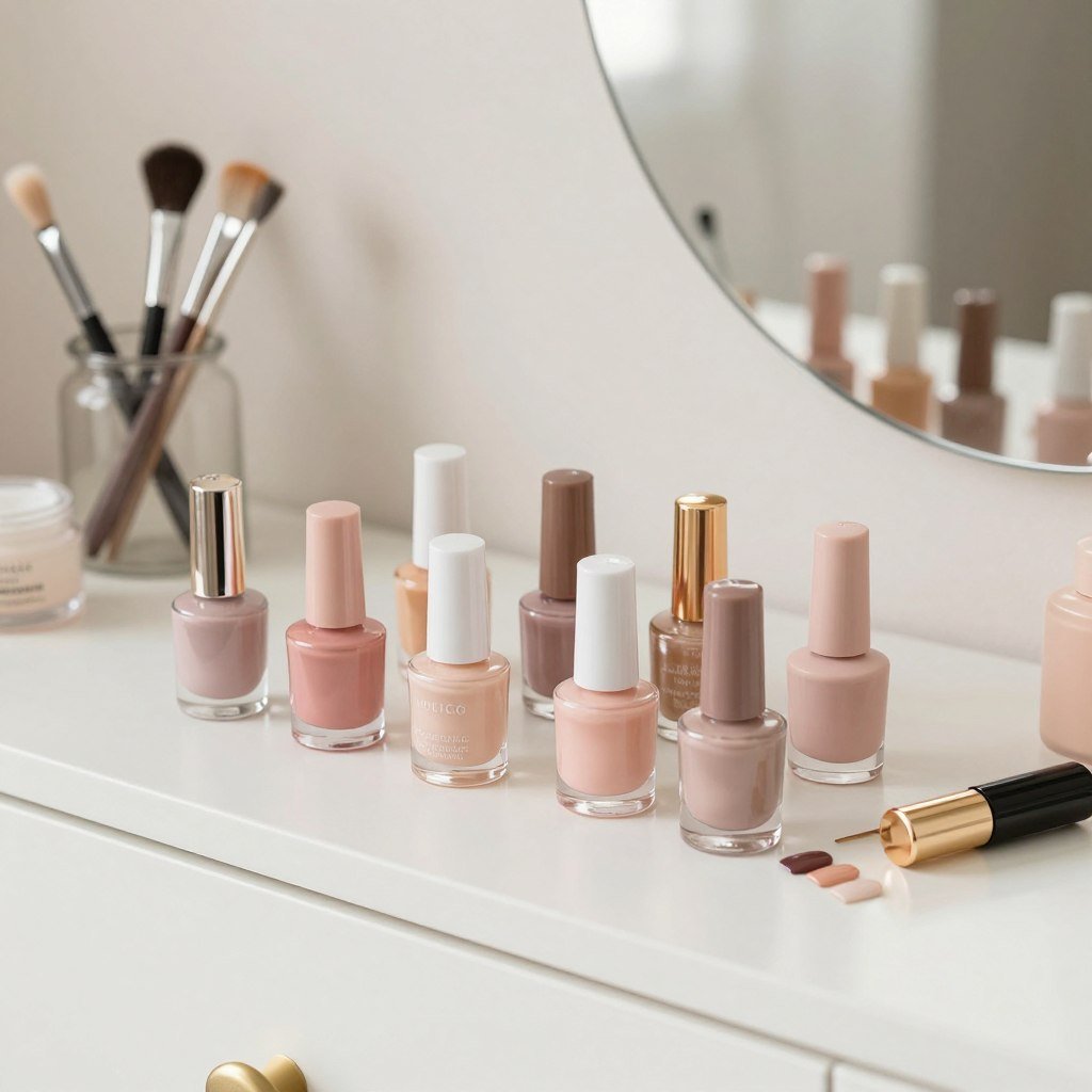 Nail polish sets in trendy colors for baby shower game prizes