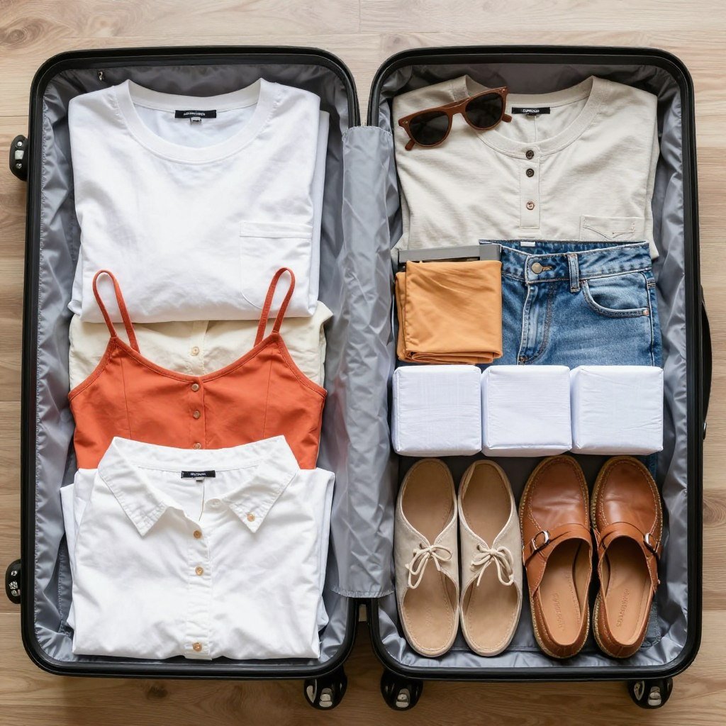 Organized packing for Italy summer trip