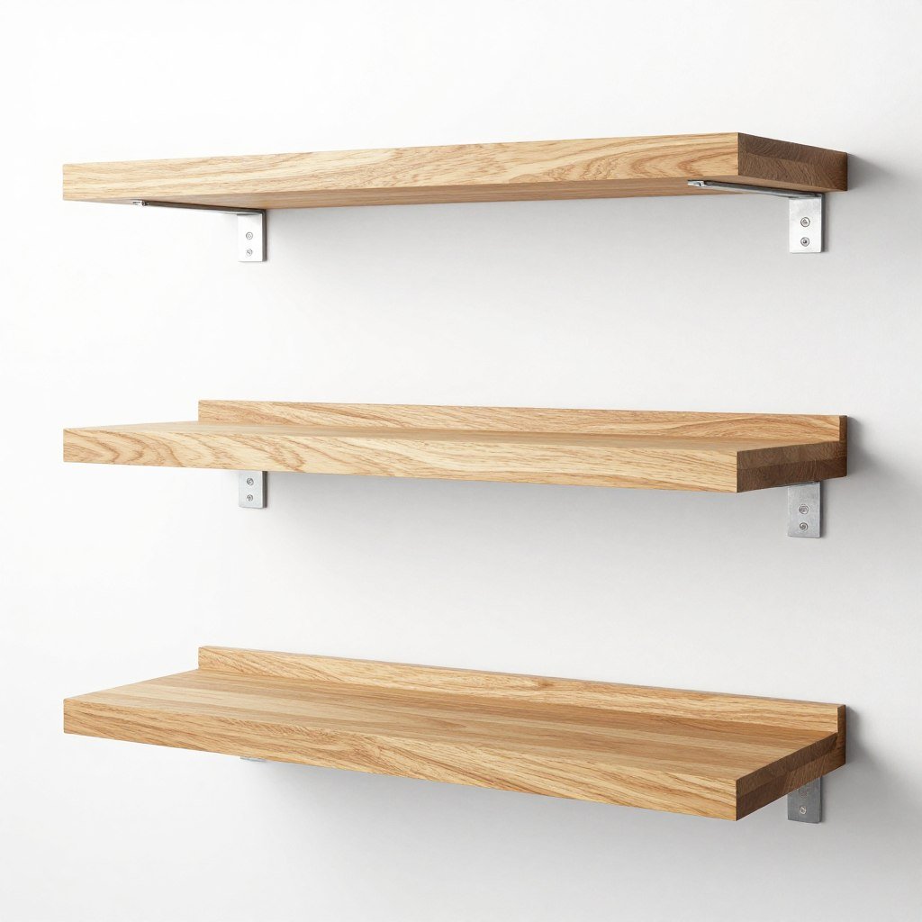 Premium wooden floating shelves for home bar