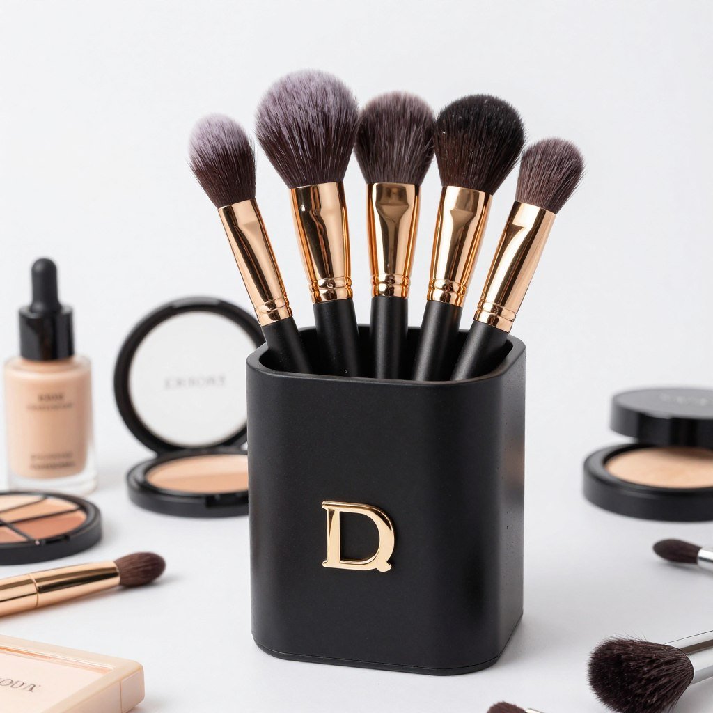 Professional makeup brush sets as baby shower prizes