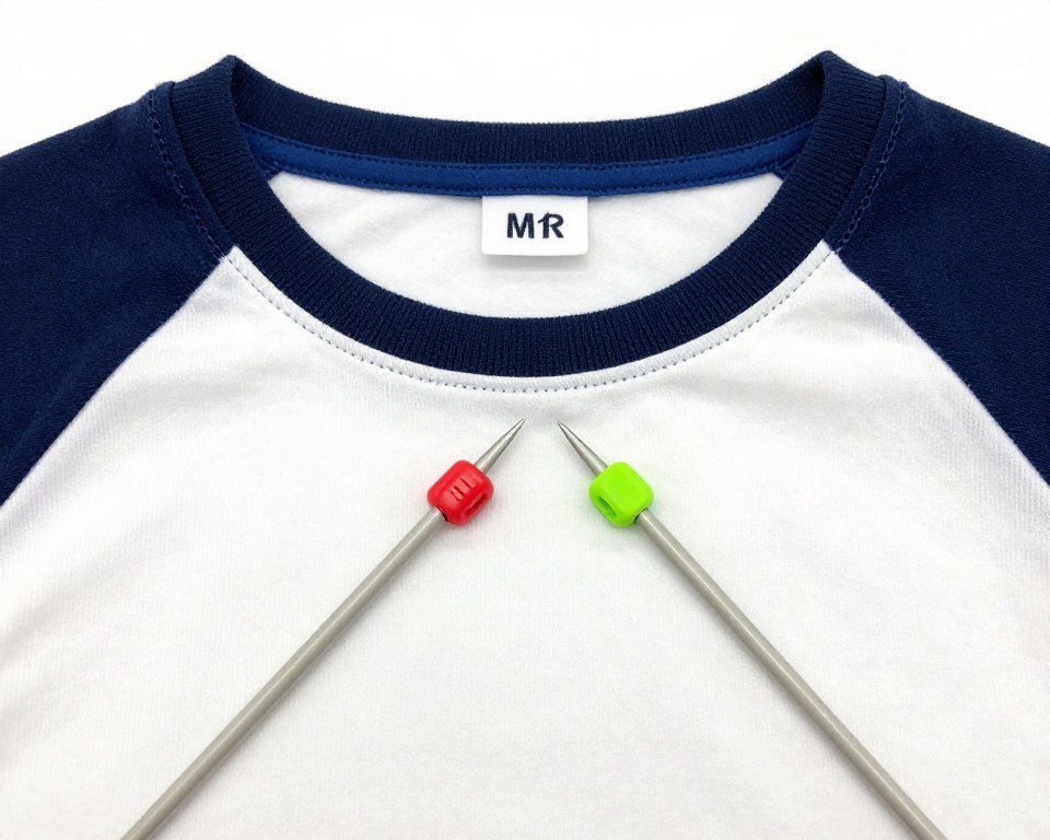 Raglan increase technique demonstration for baby sweater