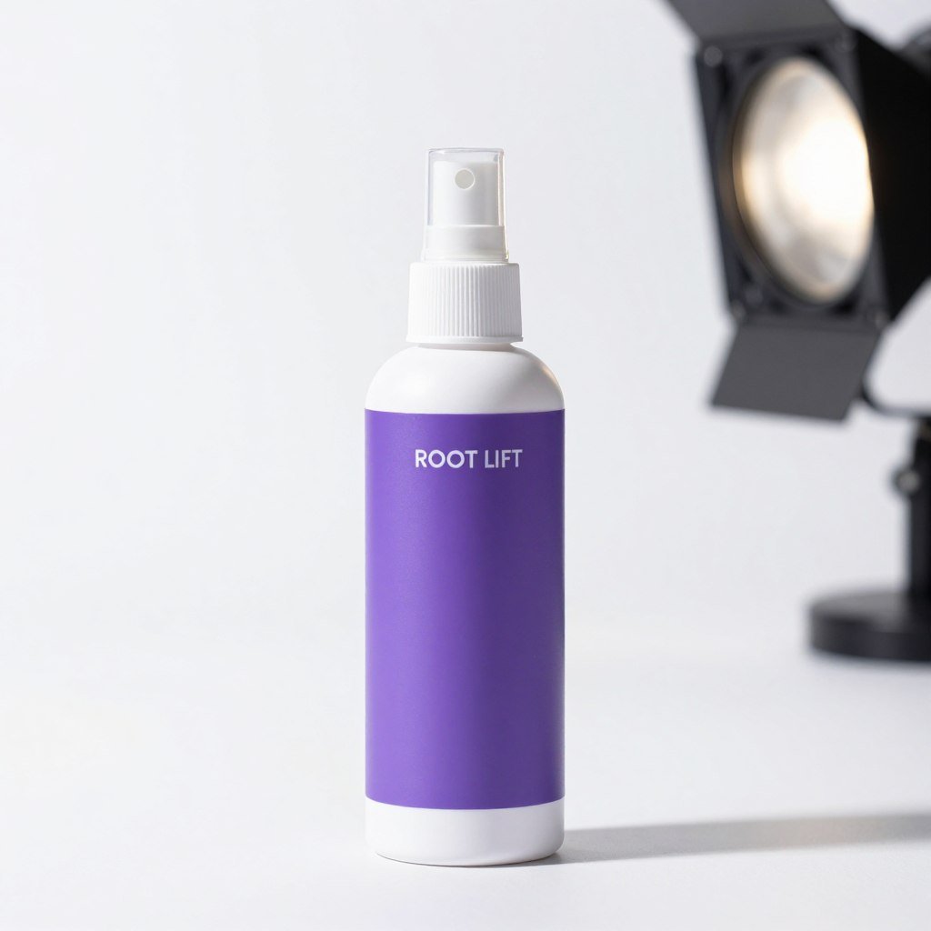 Root lift spray for thin hair volume