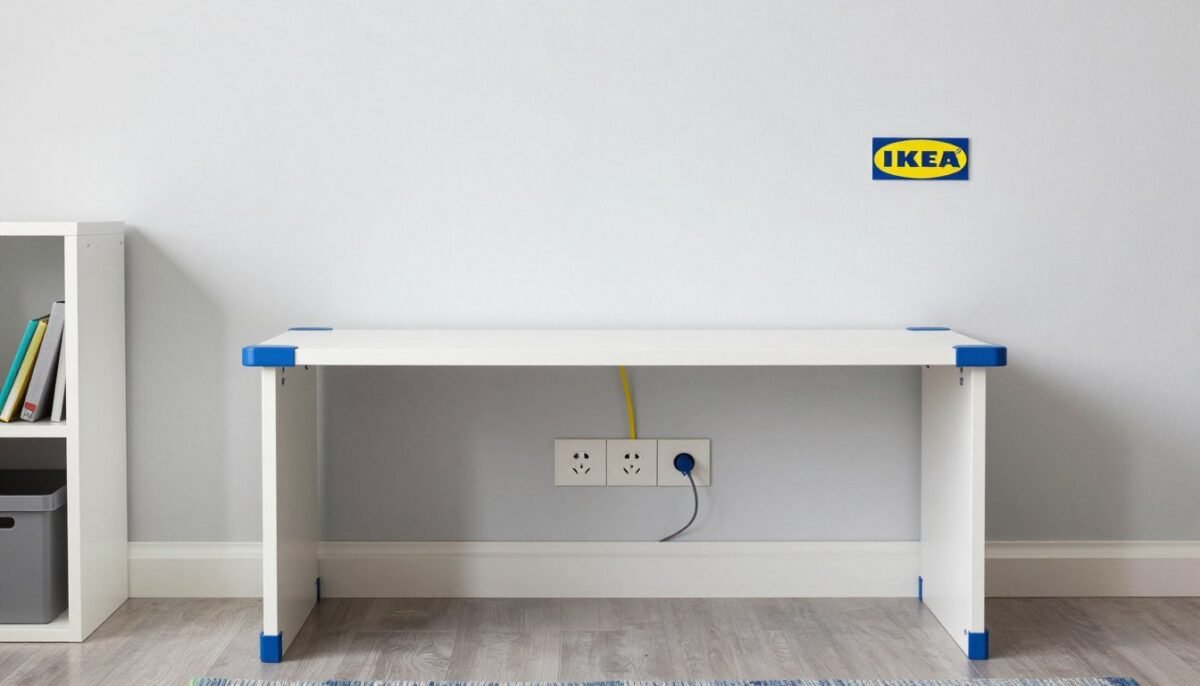 Safe IKEA playroom with anchored furniture
