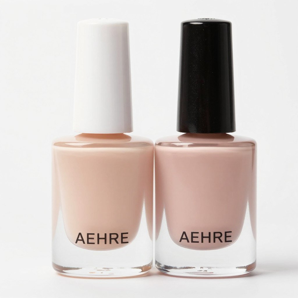 Sheer nude nail polish for minimalist July manicure base