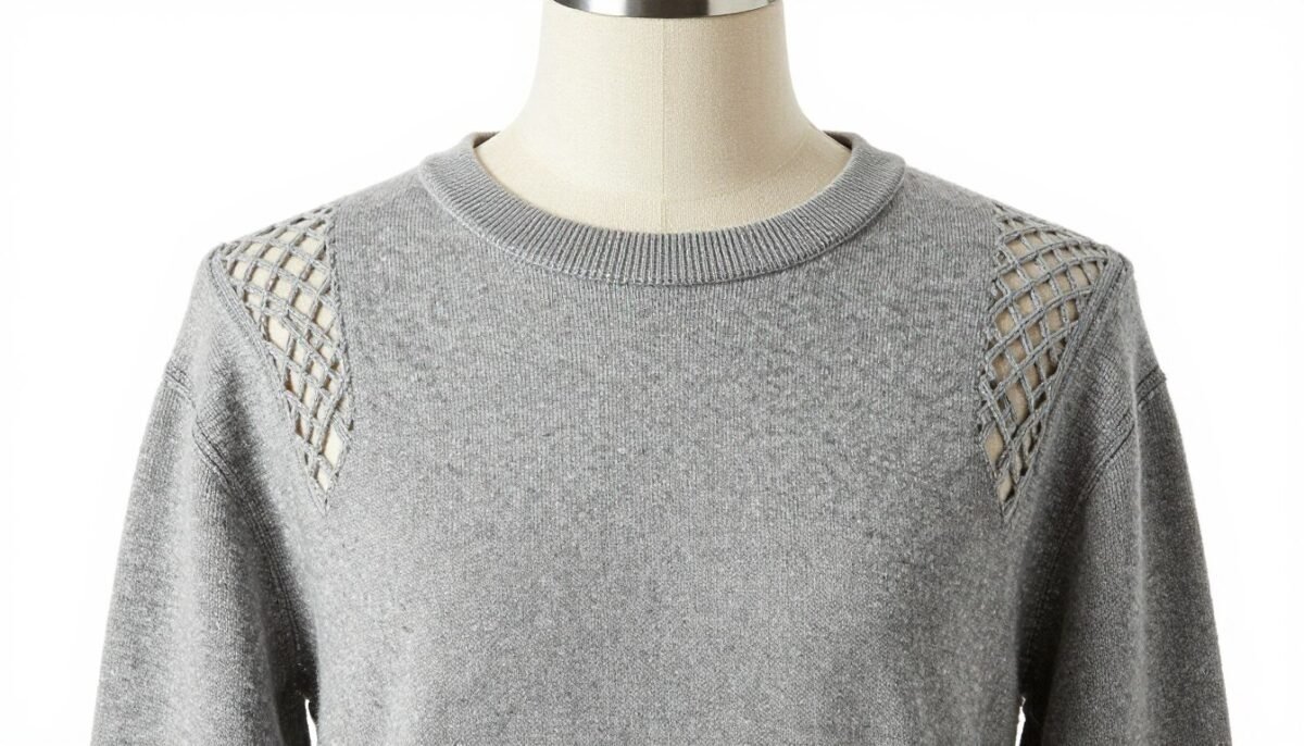 Shirt with decorative shoulder cut-out detail