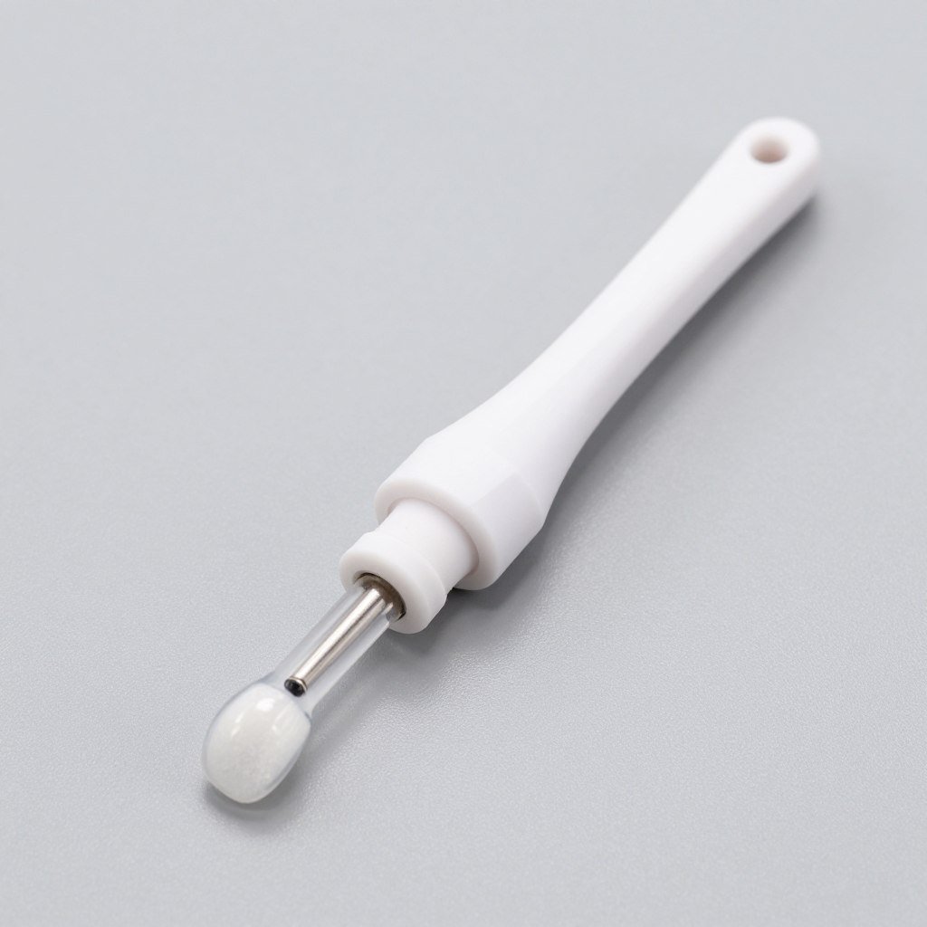 Silicone applicator tool for chrome powder July manicure application