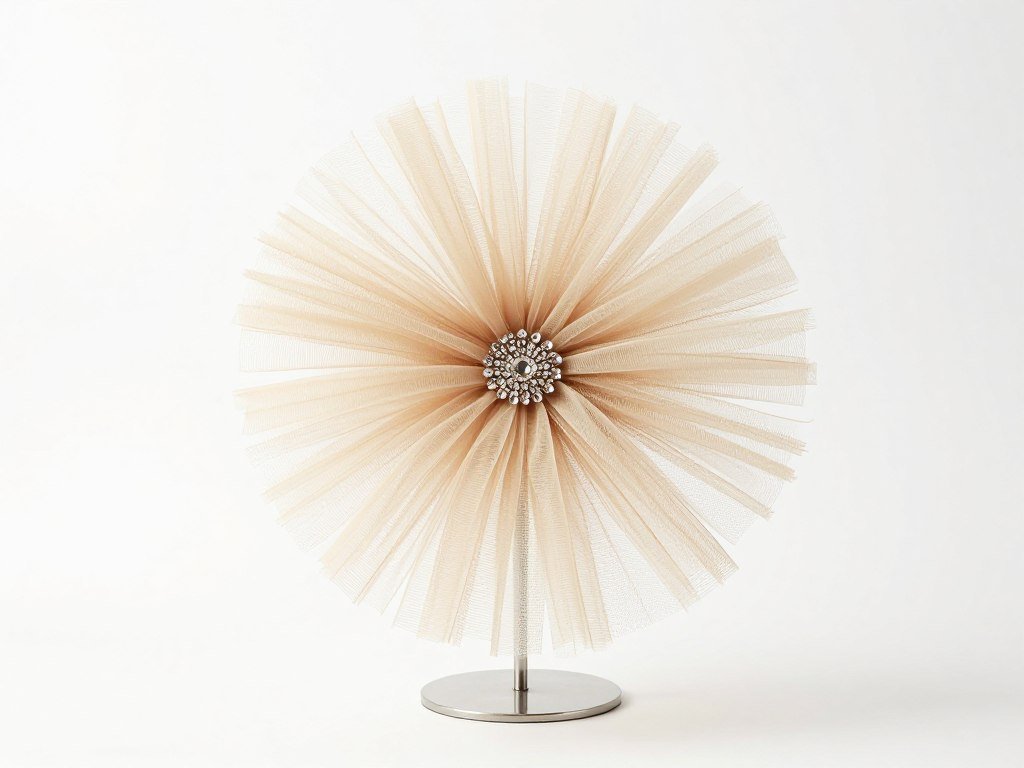 Simple tulle puff fascinator for DIY derby hat