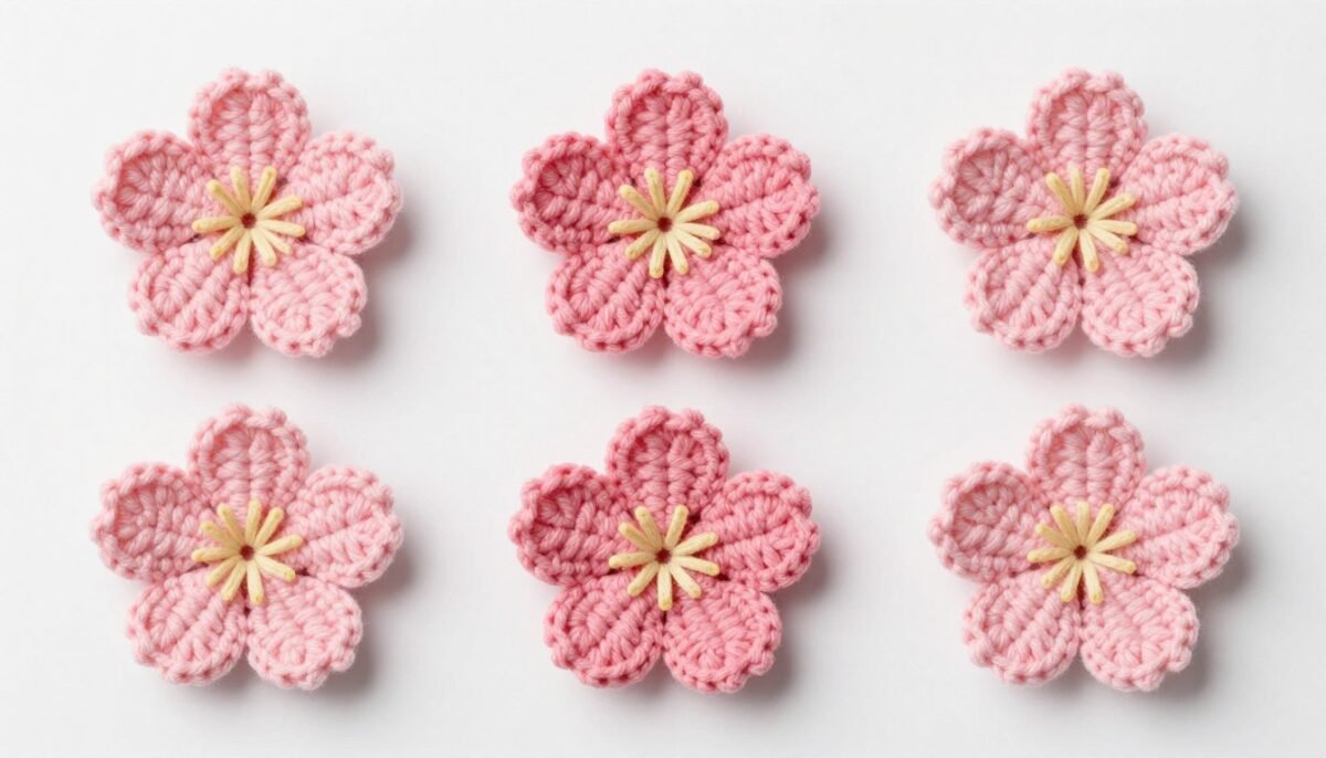 Single cherry blossom flower from multiple angles showing dimensional quality