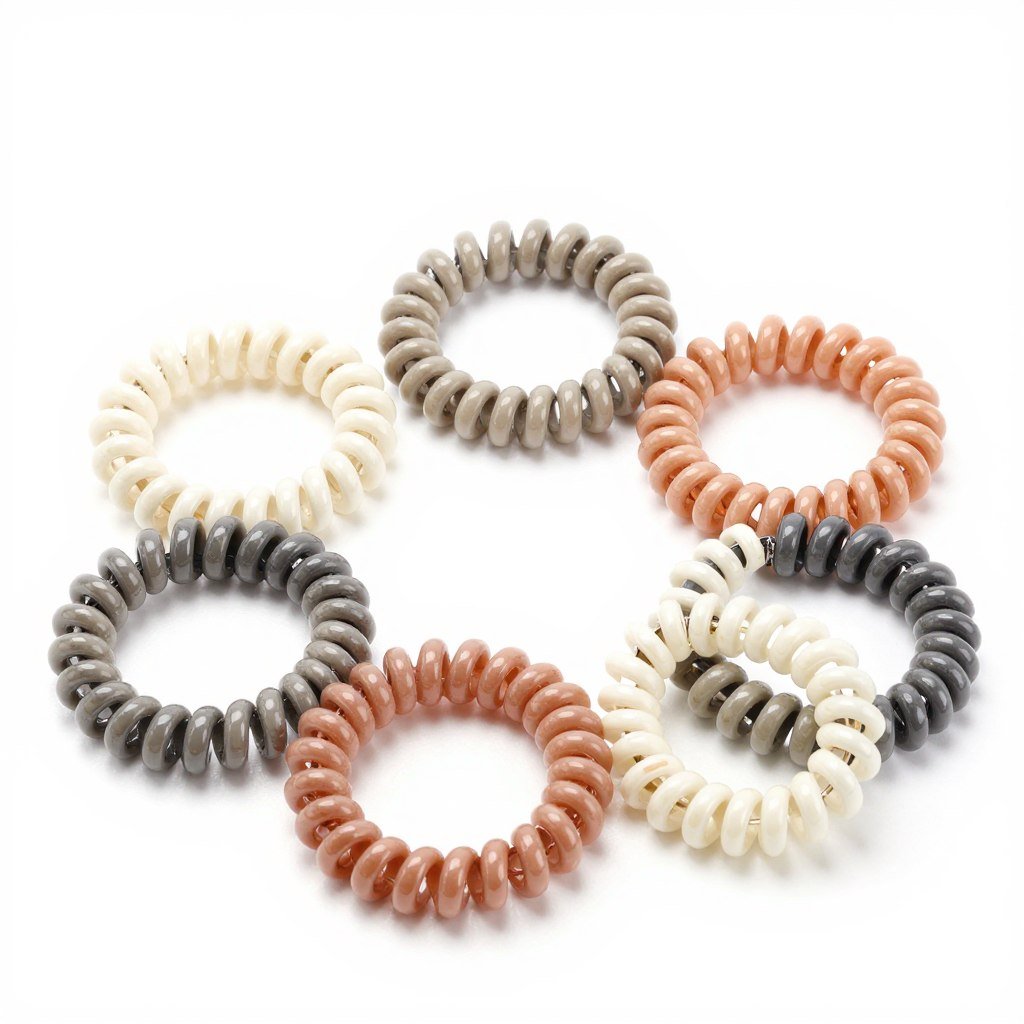 Spiral hair ties for damage-free styling