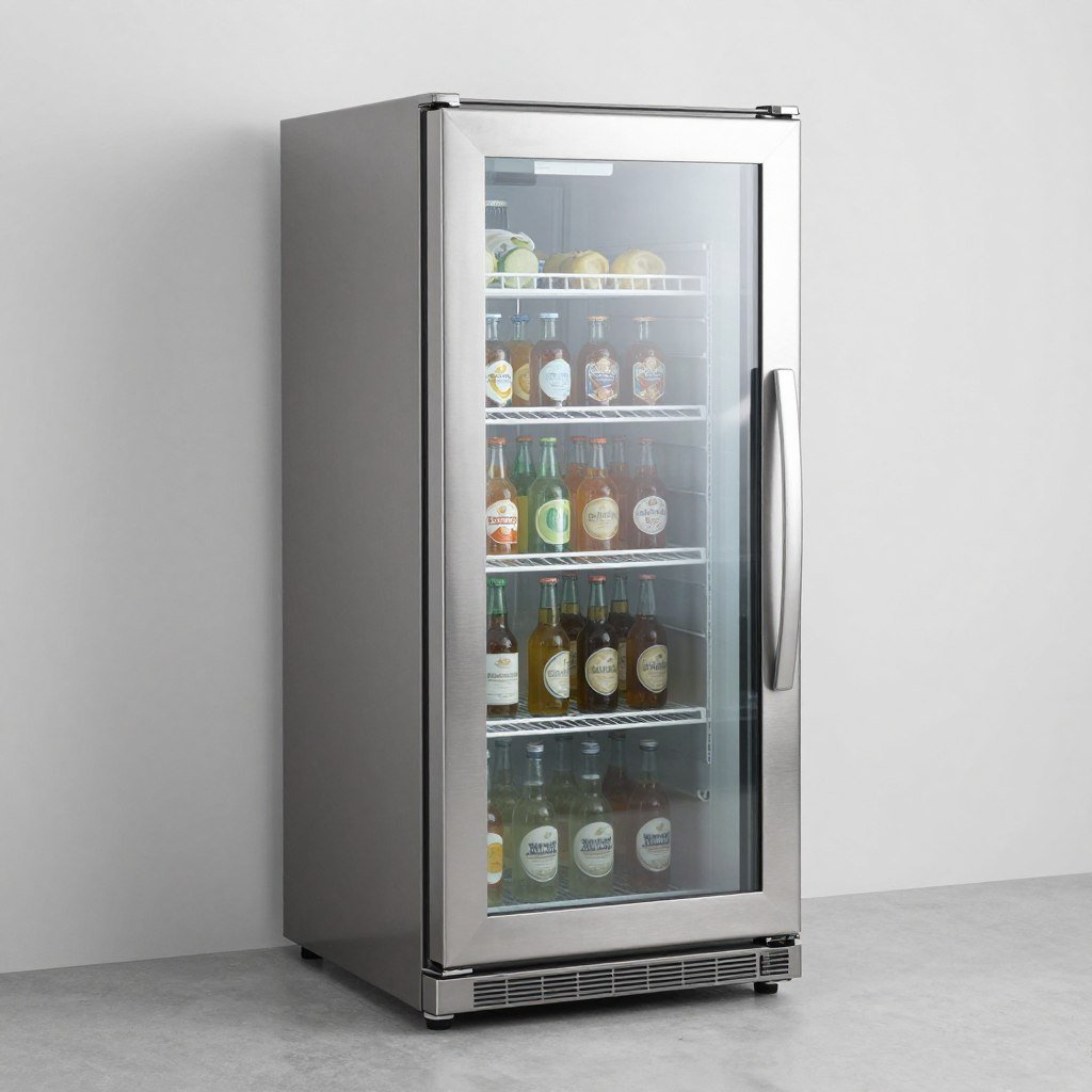 Stainless steel outdoor refrigerator for patio bar