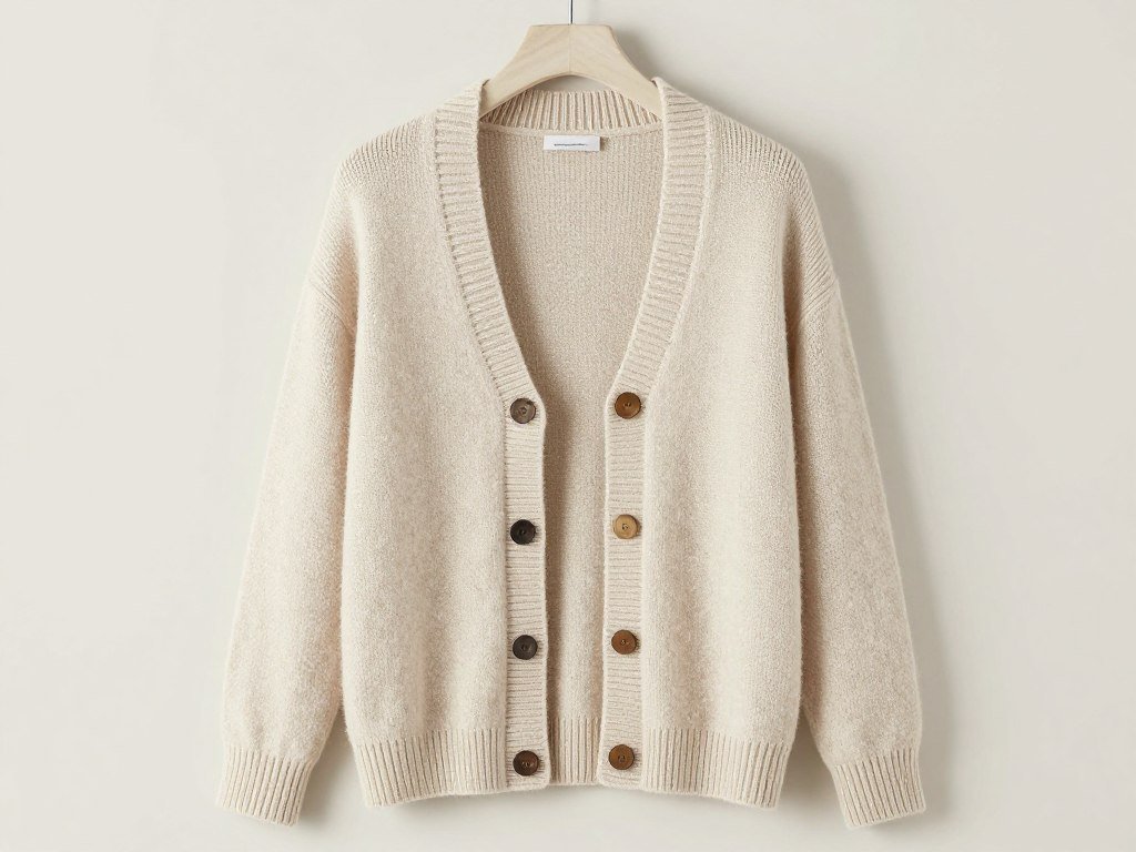 Sweater converted to open-front cardigan