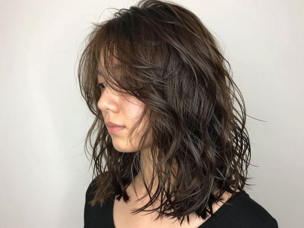 Textured lob haircut Fall 2026