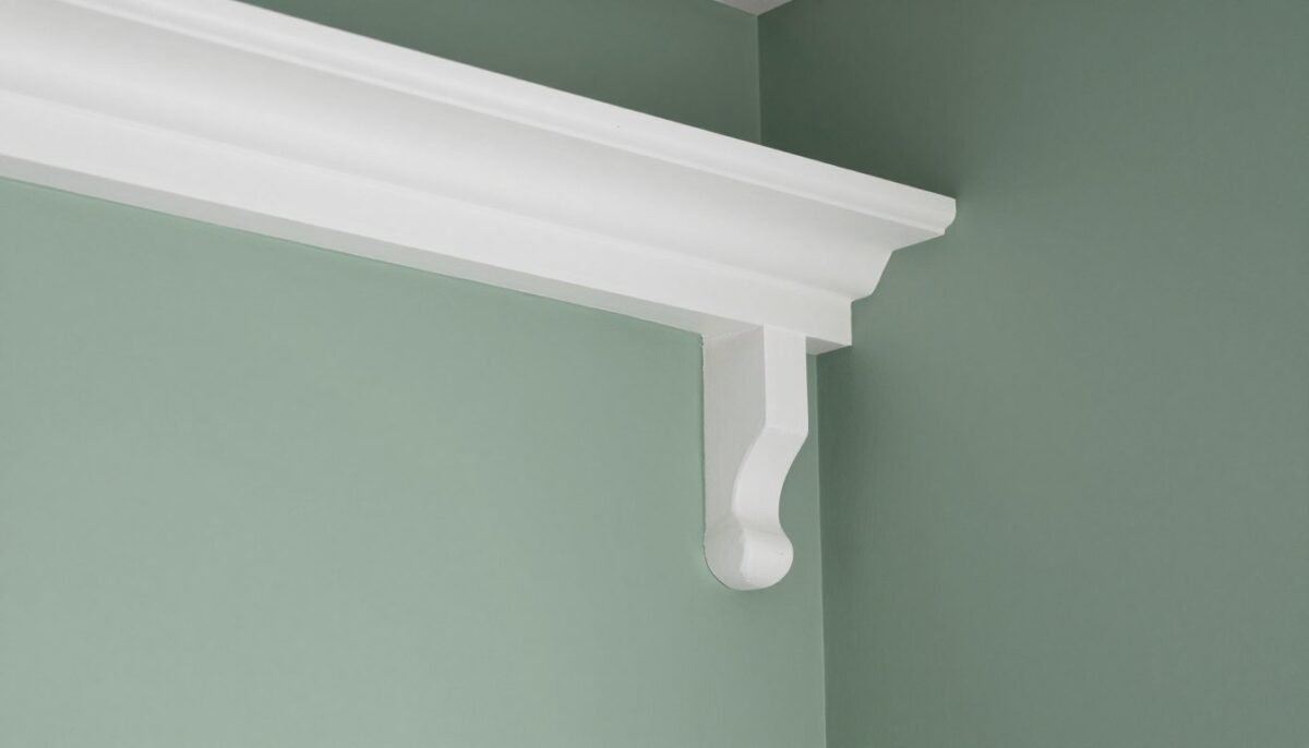 Traditional trim details in 16x40 shed house