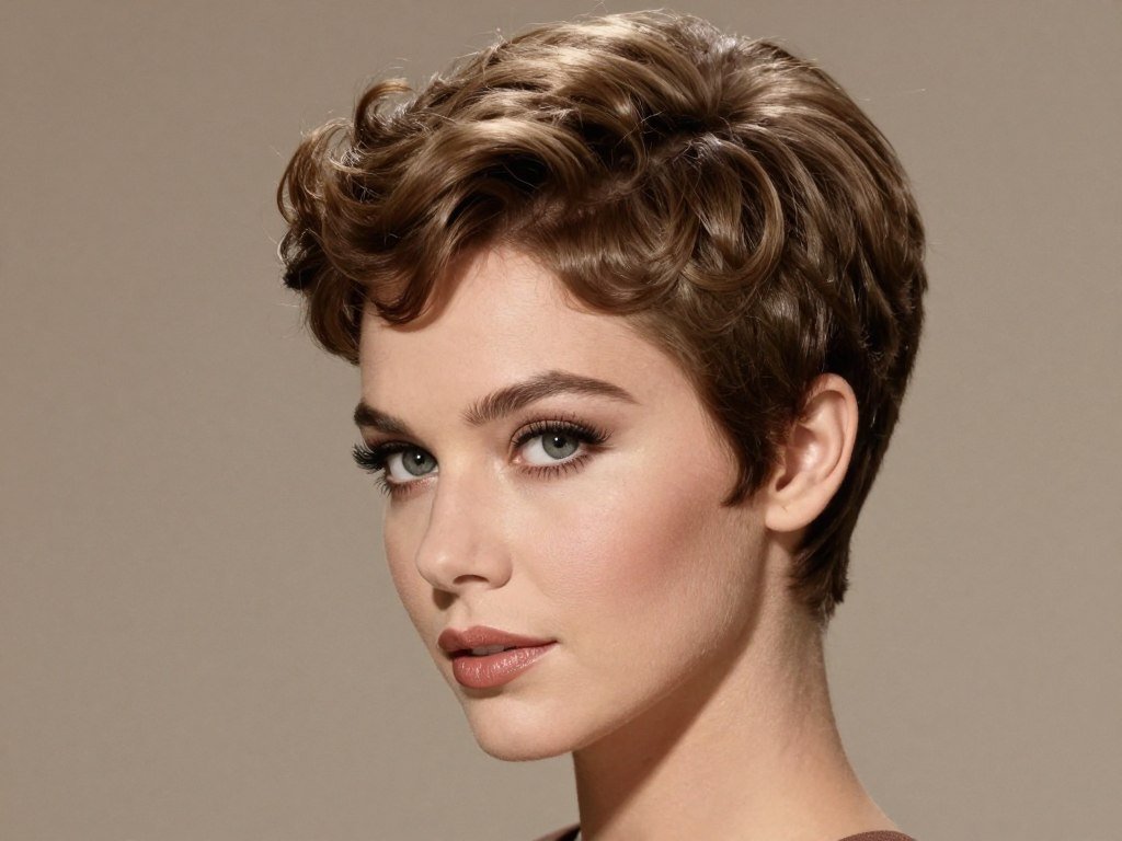 Vintage inspired pixie haircut