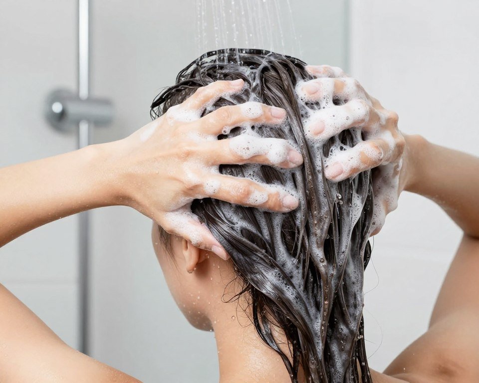 Washing thin hair properly in shower