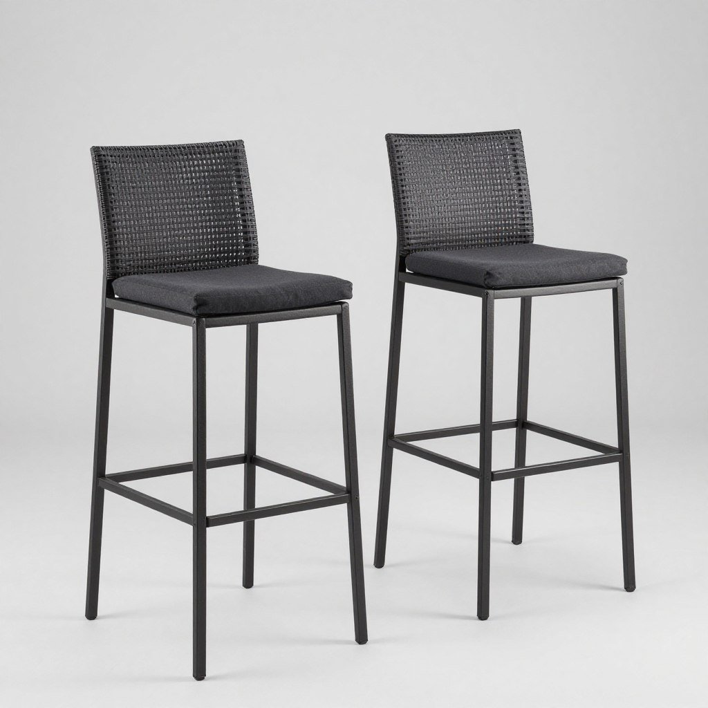 Weather-resistant bar stools for outdoor use