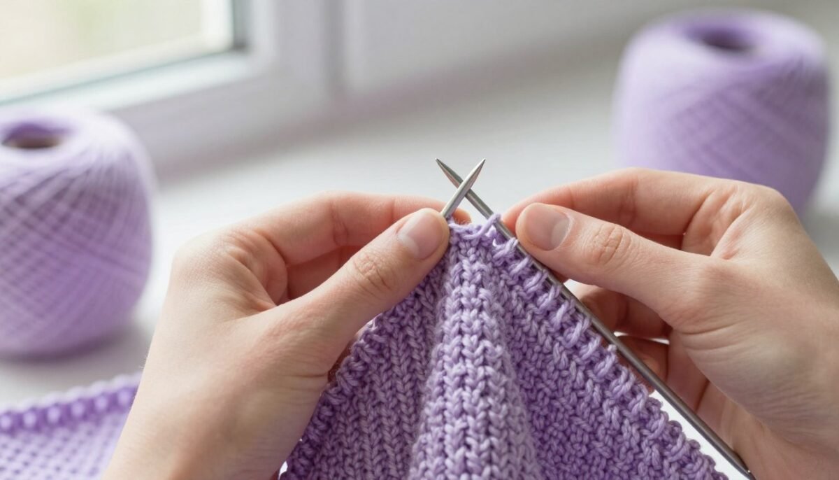 Weaving in ends on completed baby sweater