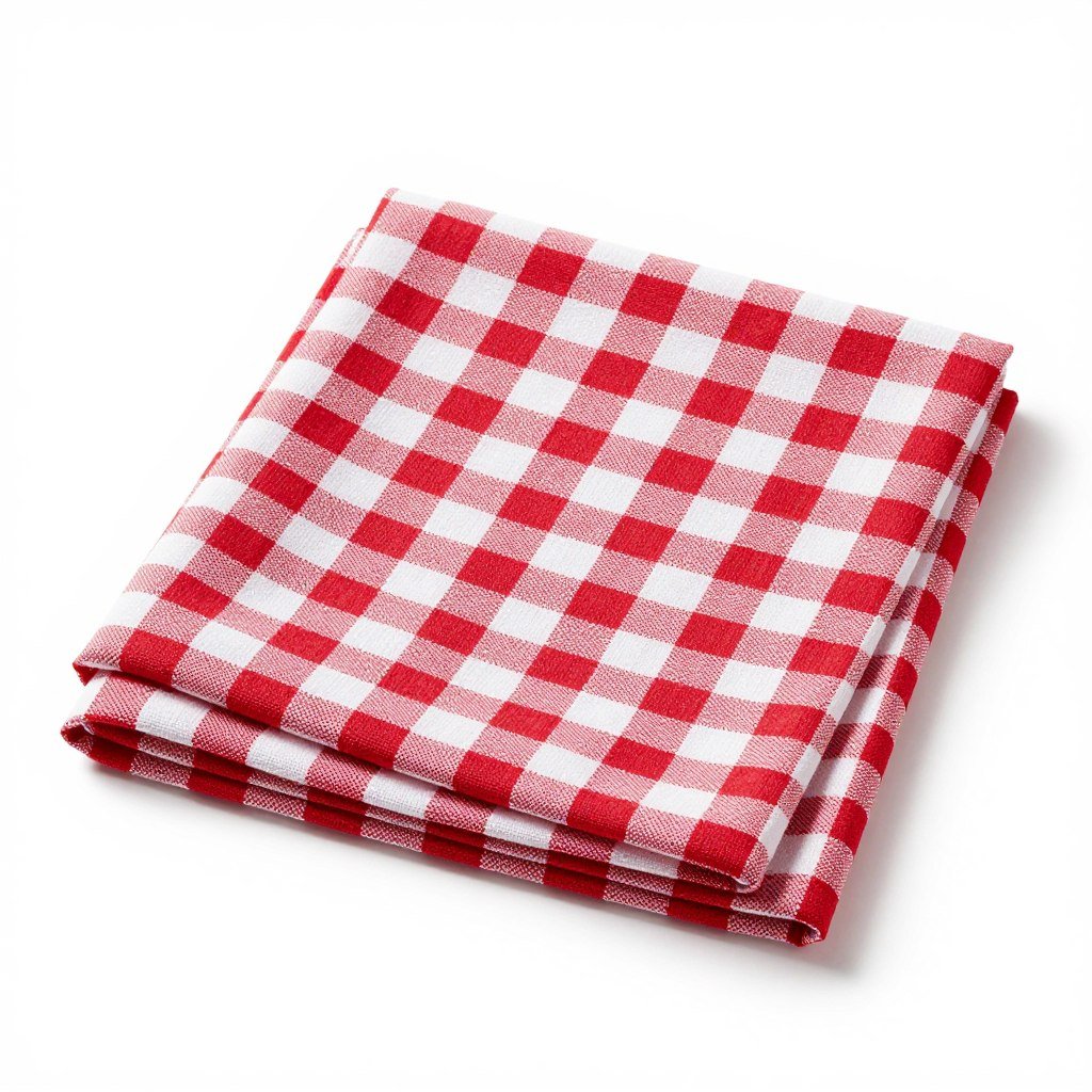Western party checkered tablecloth and napkin set