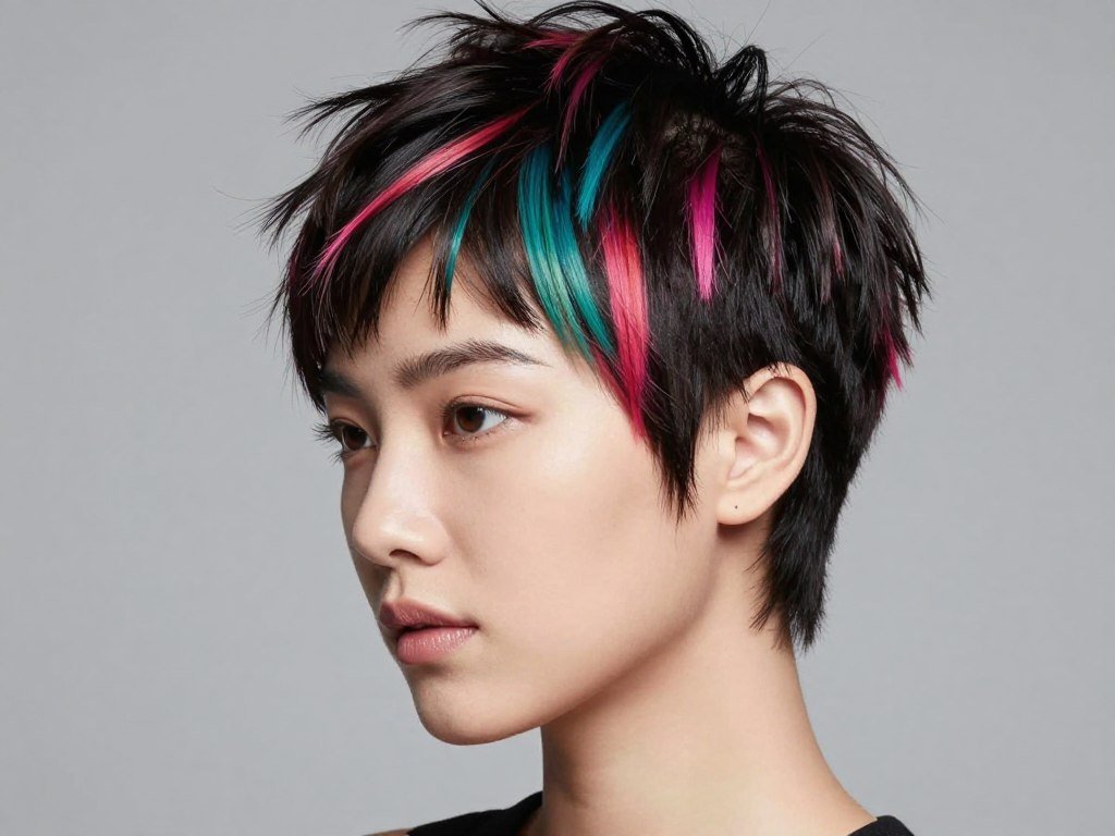 Youthful pixie haircut for women in twenties