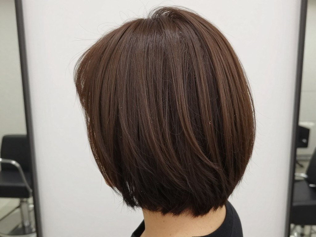 angled bob haircut with crown volume for thin fine hair