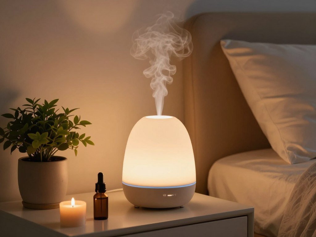 aromatherapy essential oil diffuser relaxing mist bedroom