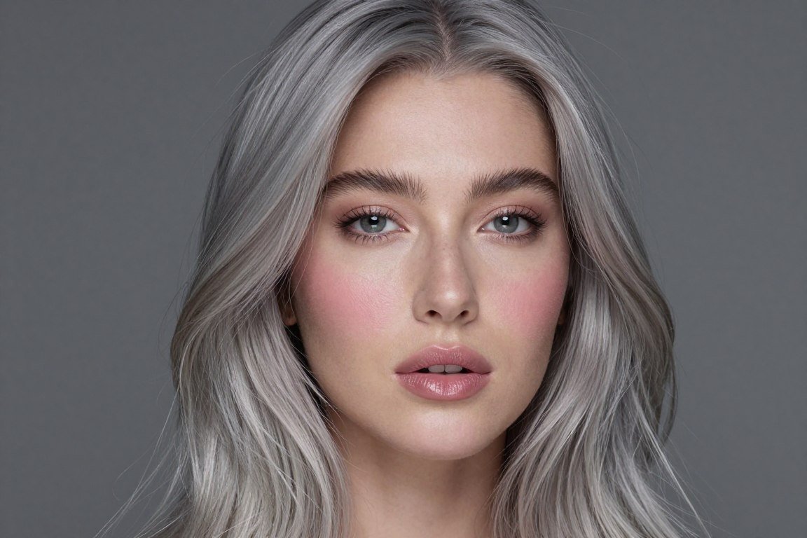 ash blonde balayage on cool skin tone