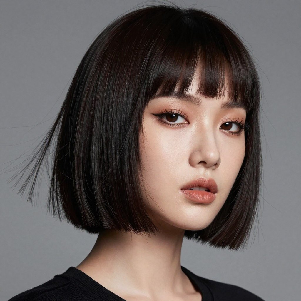 baby bangs short fringe for thin hair style