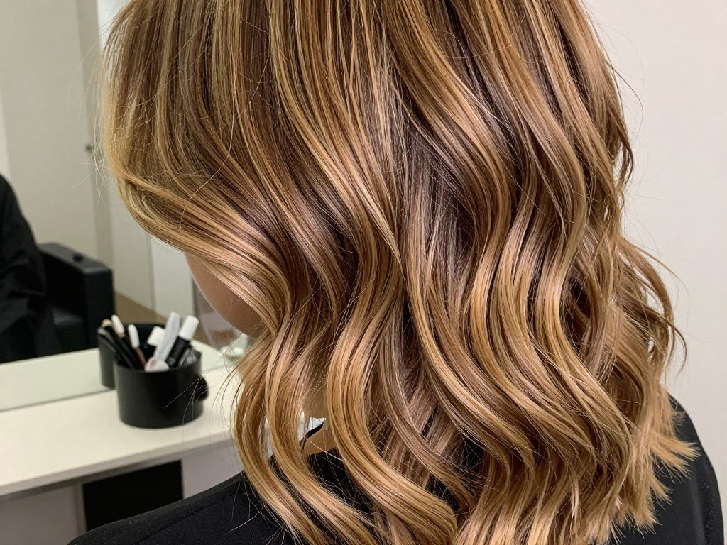 balayage highlights creating dimension for thin hair