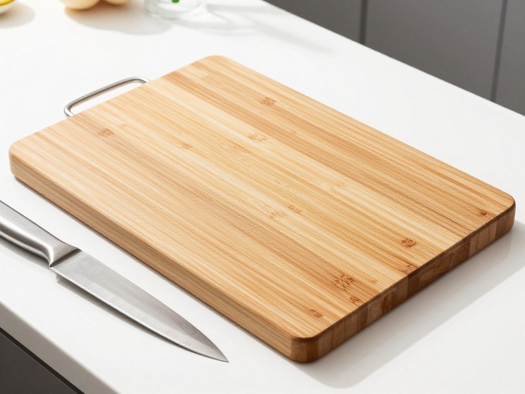 bamboo cutting board large durable juice groove kitchen