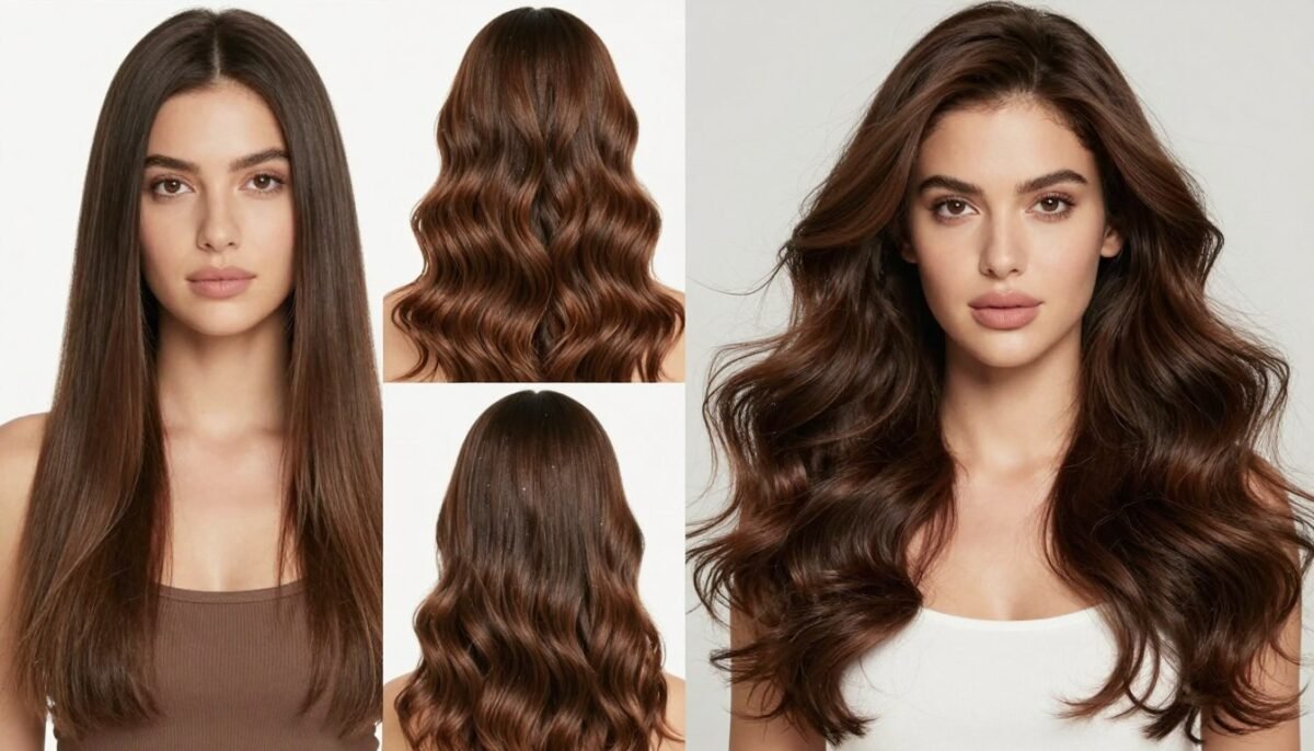 beautiful confident woman with voluminous hairstyle for thin hair beautiful confident woman with voluminous hairstyle for thin hair