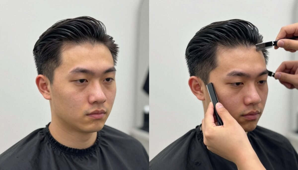 before and after slick back styling comparison before and after slick back styling comparison
