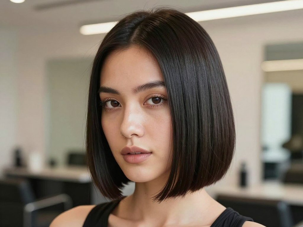 blunt bob haircut for oval face shape 2026